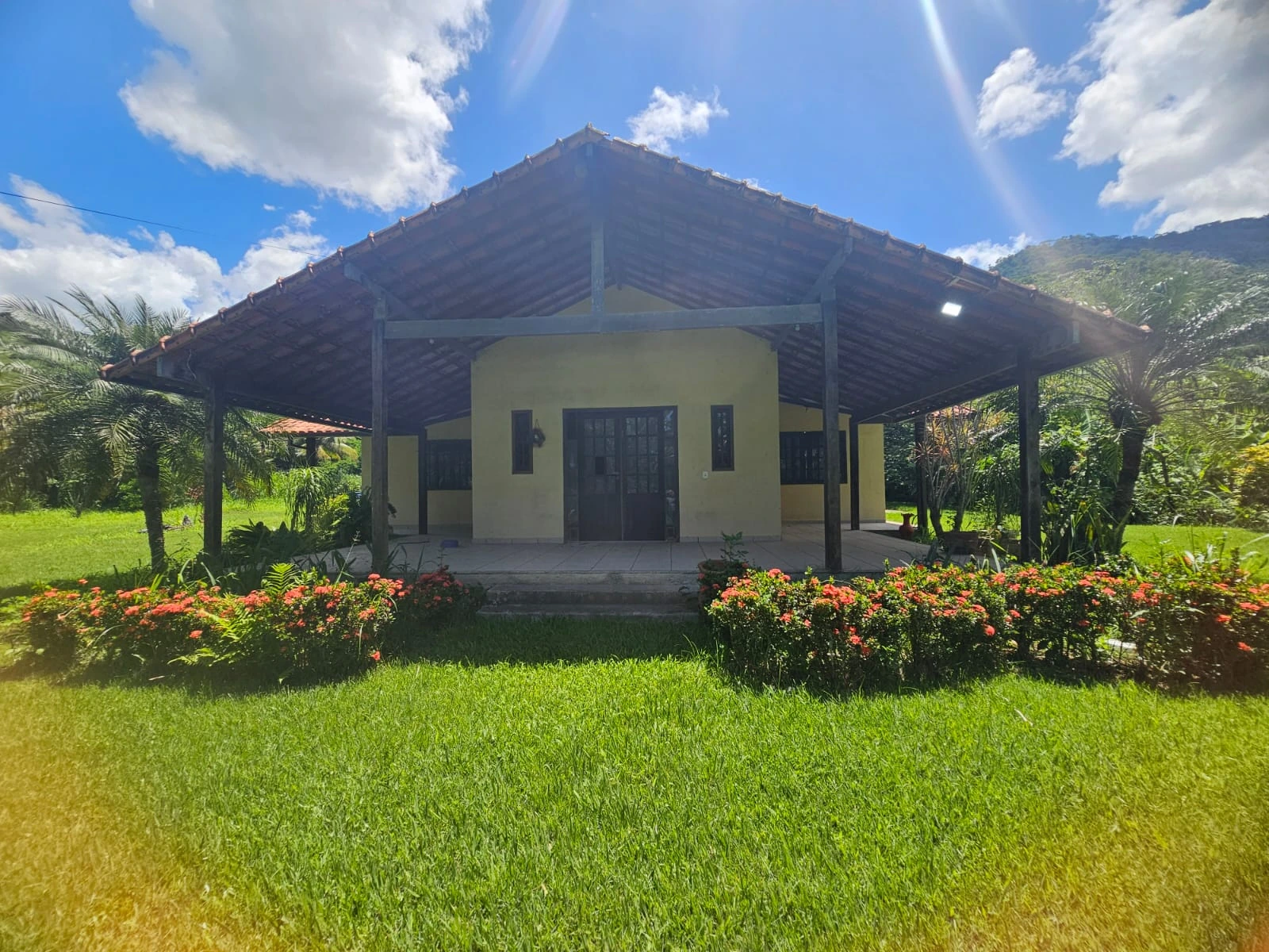 Área externa da clínica